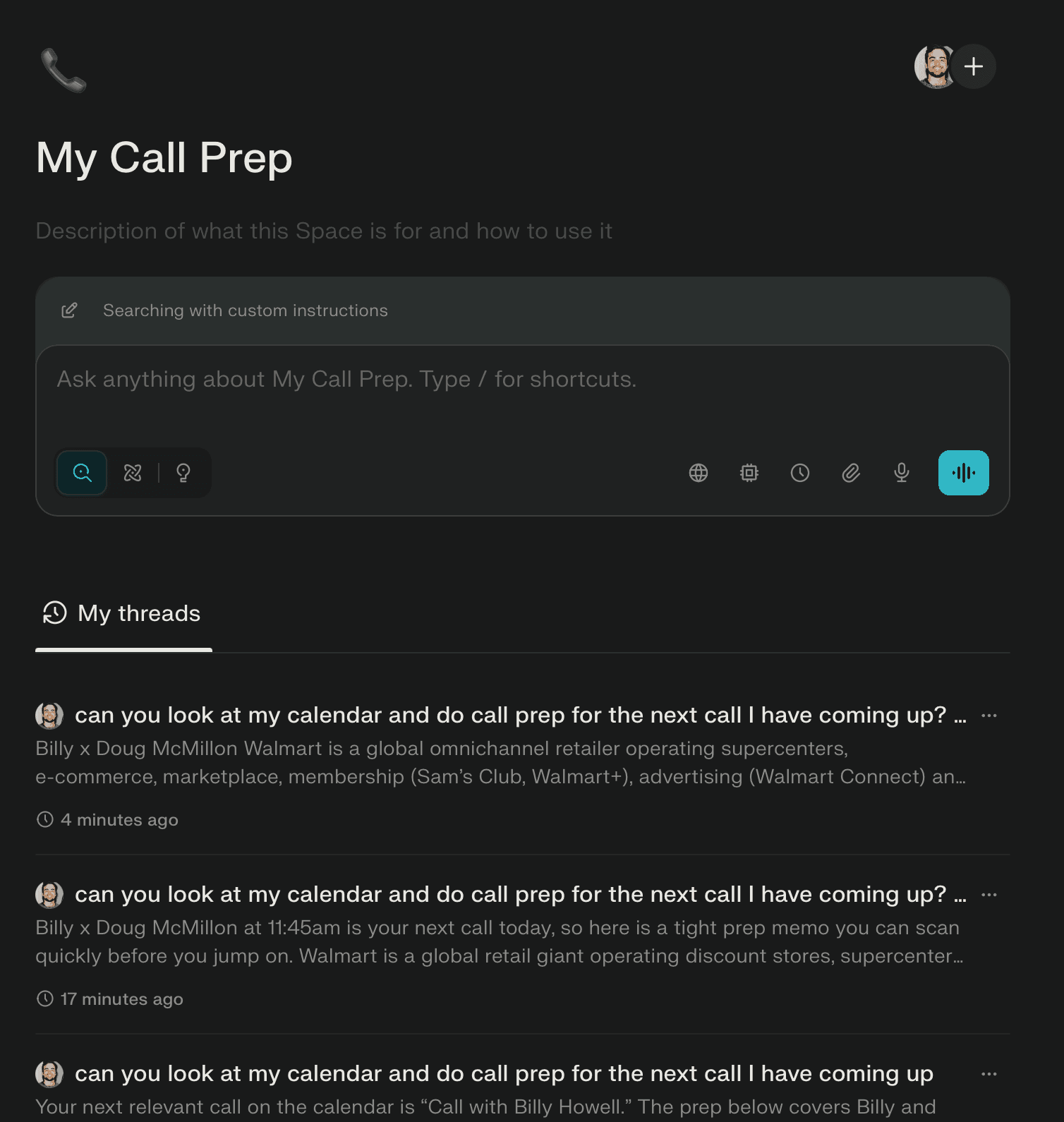 Automated Pre-Meeting Research with Perplexity