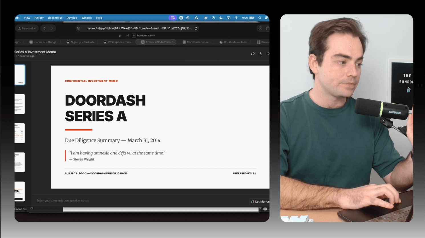Turn an Investment Memo Into a Polished Slide Deck in 5 Minutes With Manus