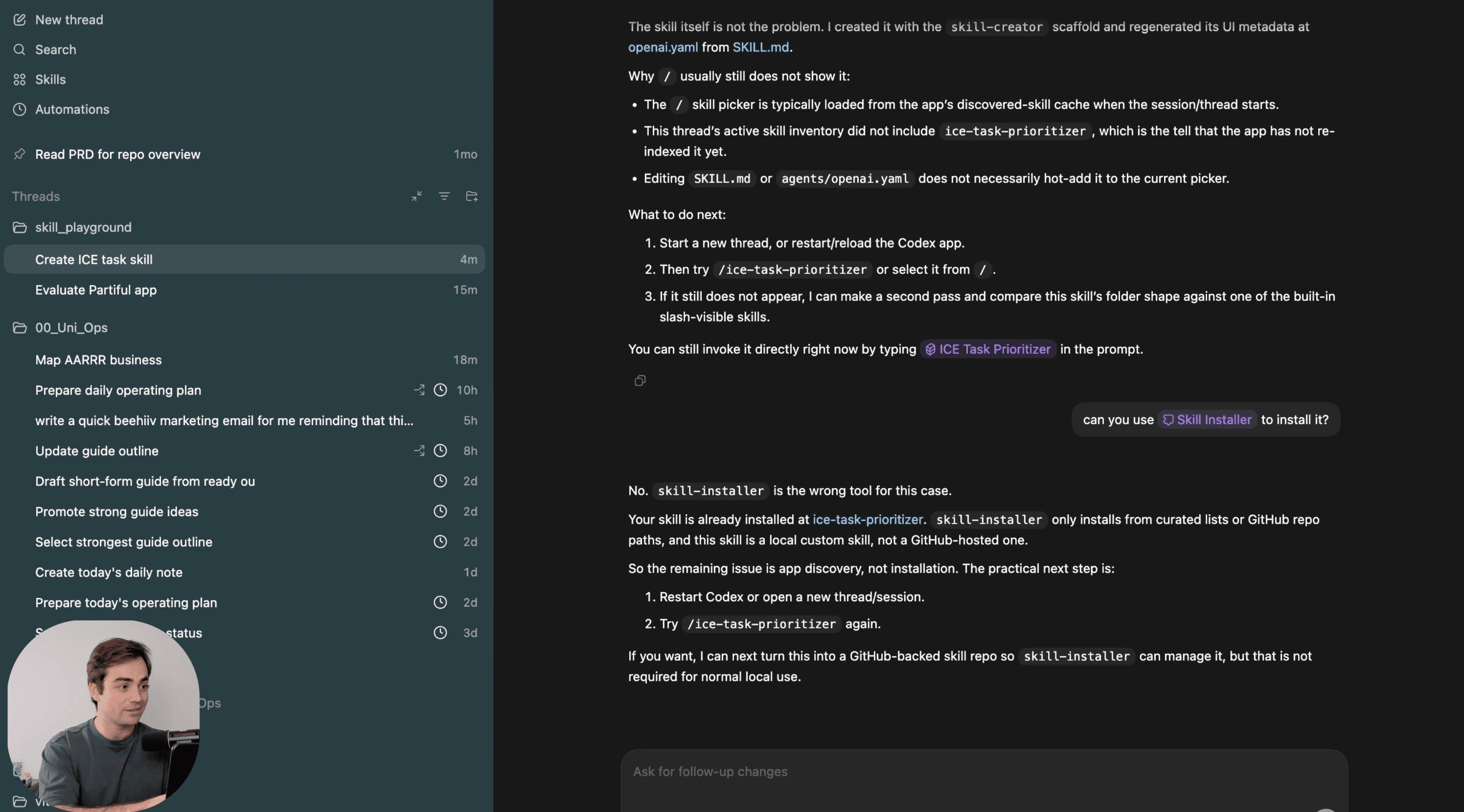 Want To Create Skills in ChatGPT? Use This Workaround (Codex Guide)