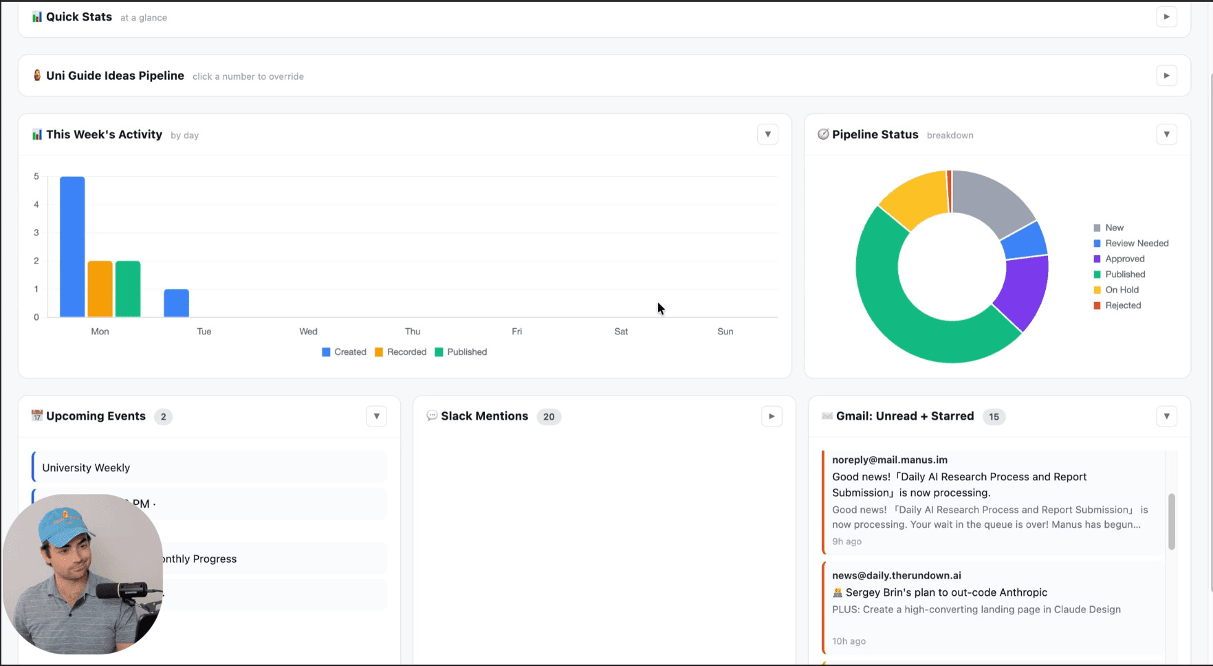 Build a Daily Command Center With Claude Live Artifacts
