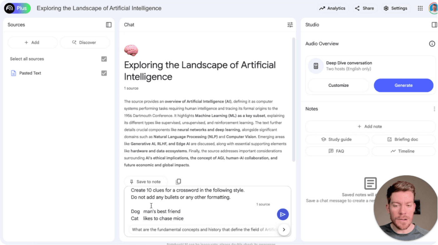 Create interactive crosswords from your lesson content