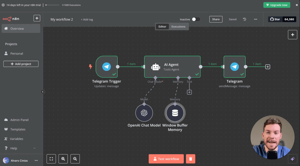 Create your own AI-powered Telegram assistant