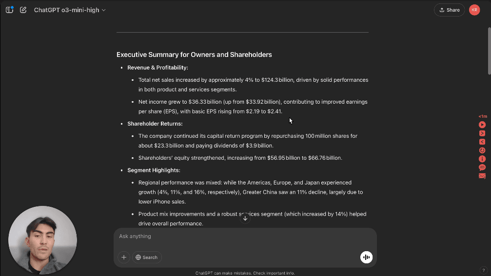 Using ChatGPT to Generate Monthly Financial Summaries