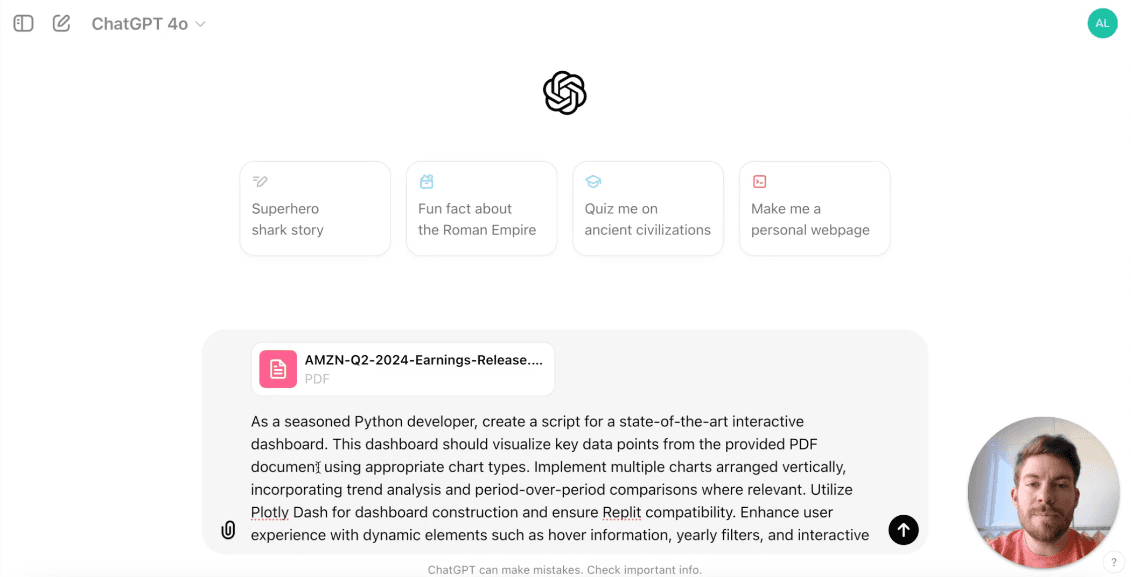 Create interactive dashboards from PDFs in minutes