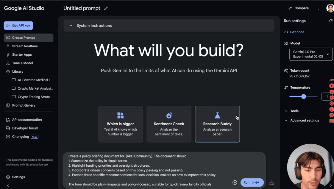 Summarizing and Analyzing Policies Using Google Gemini Pro 2.0