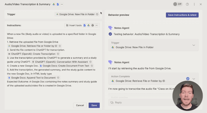 Automate educational content processing with Zapier Agents