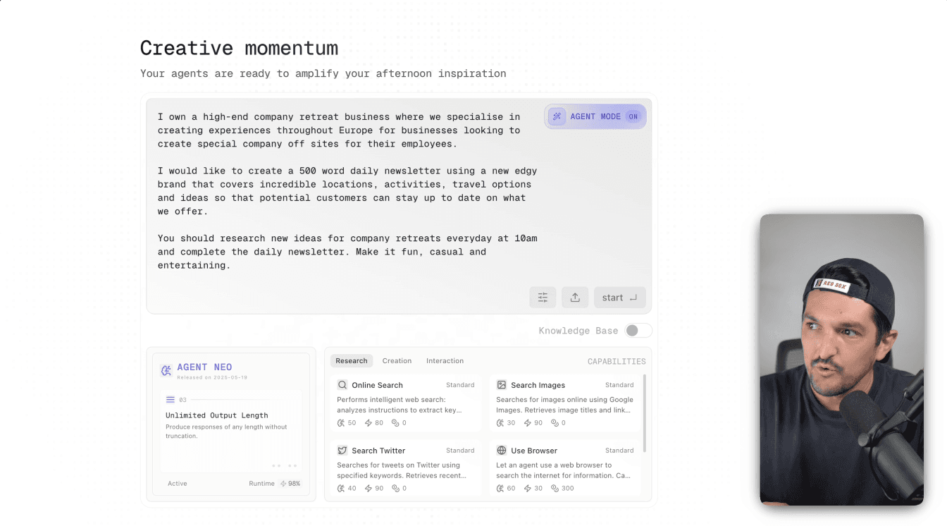 Create an automated newsletter with Flowith