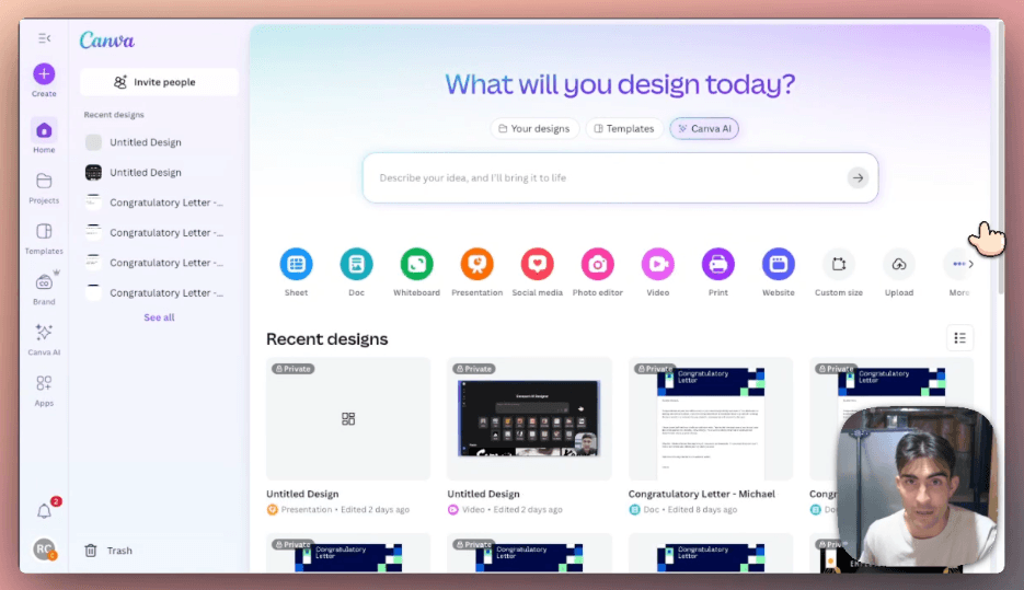 Create stylish presentations with Canva AI