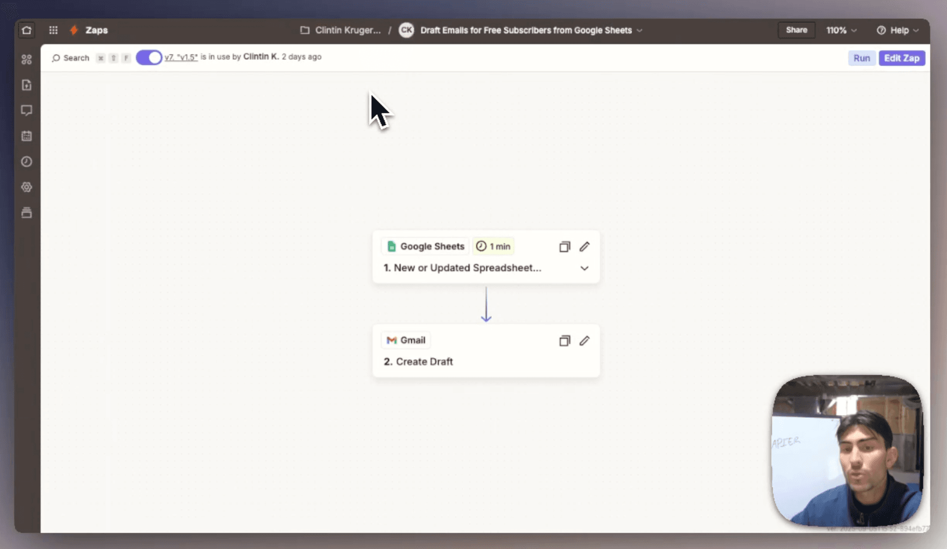 Automating Gmail Drafts with Zapier and Google Sheets