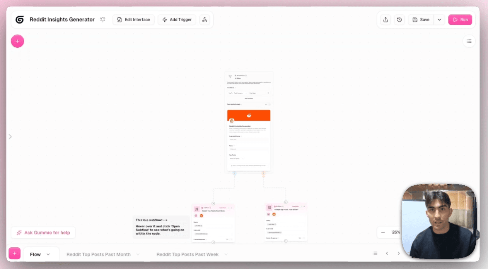 Pull Reddit insights for market research using Gumloop