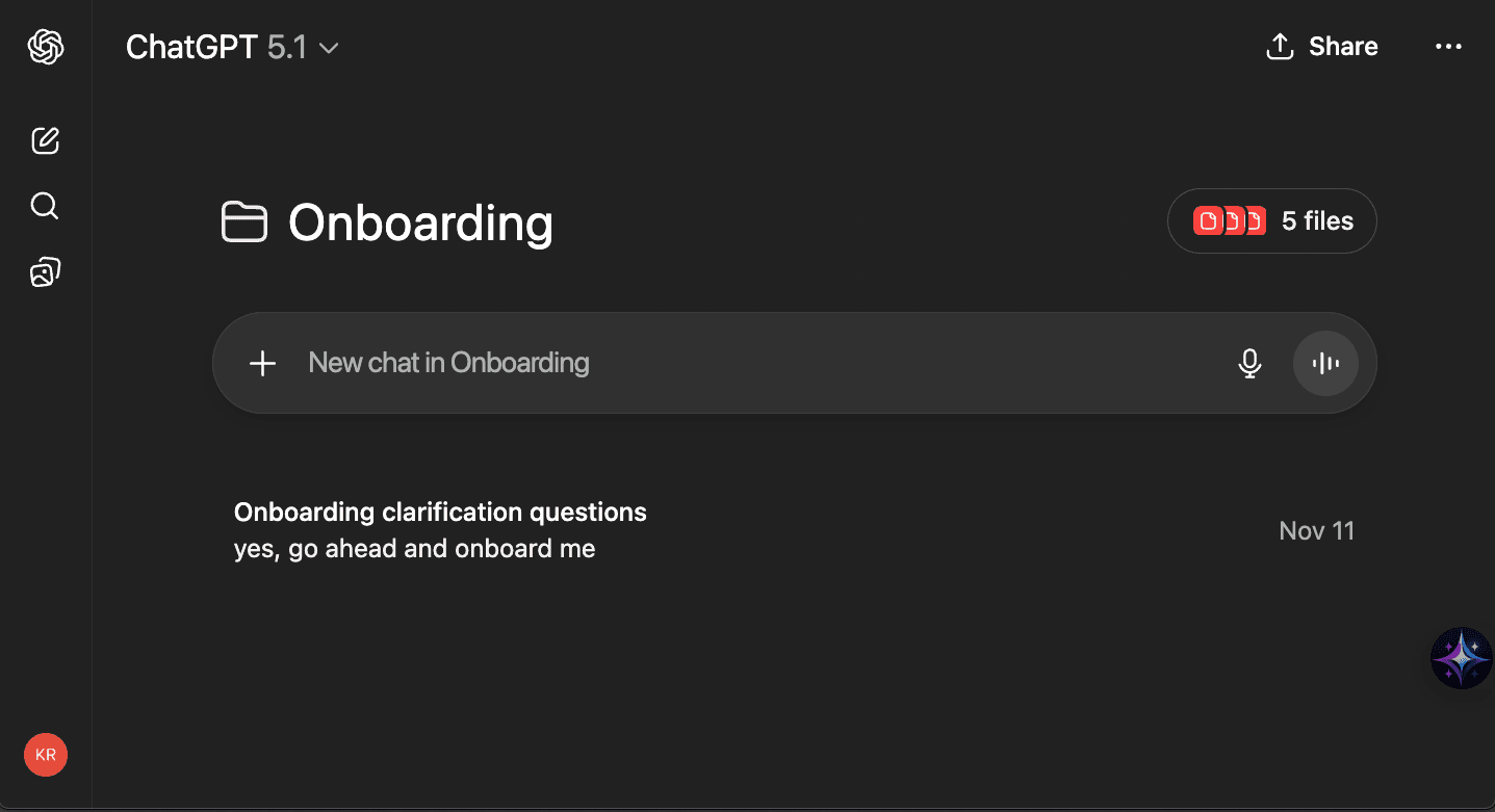 How to use ChatGPT Projects to create a workspace for onboarding new hires