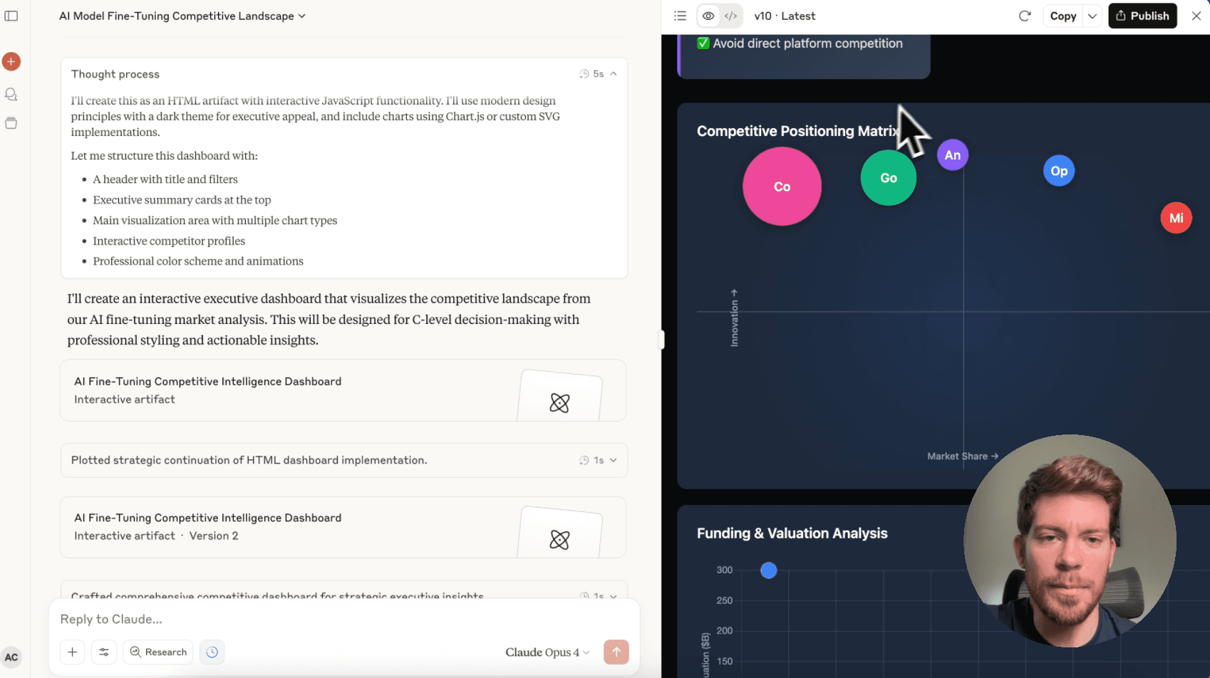 Create competitive intelligence reports with Claude