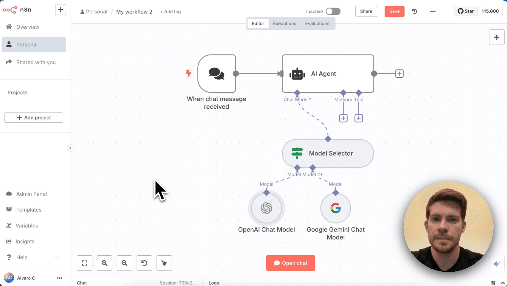 How to automatically switch between AI models for different tasks in n8n