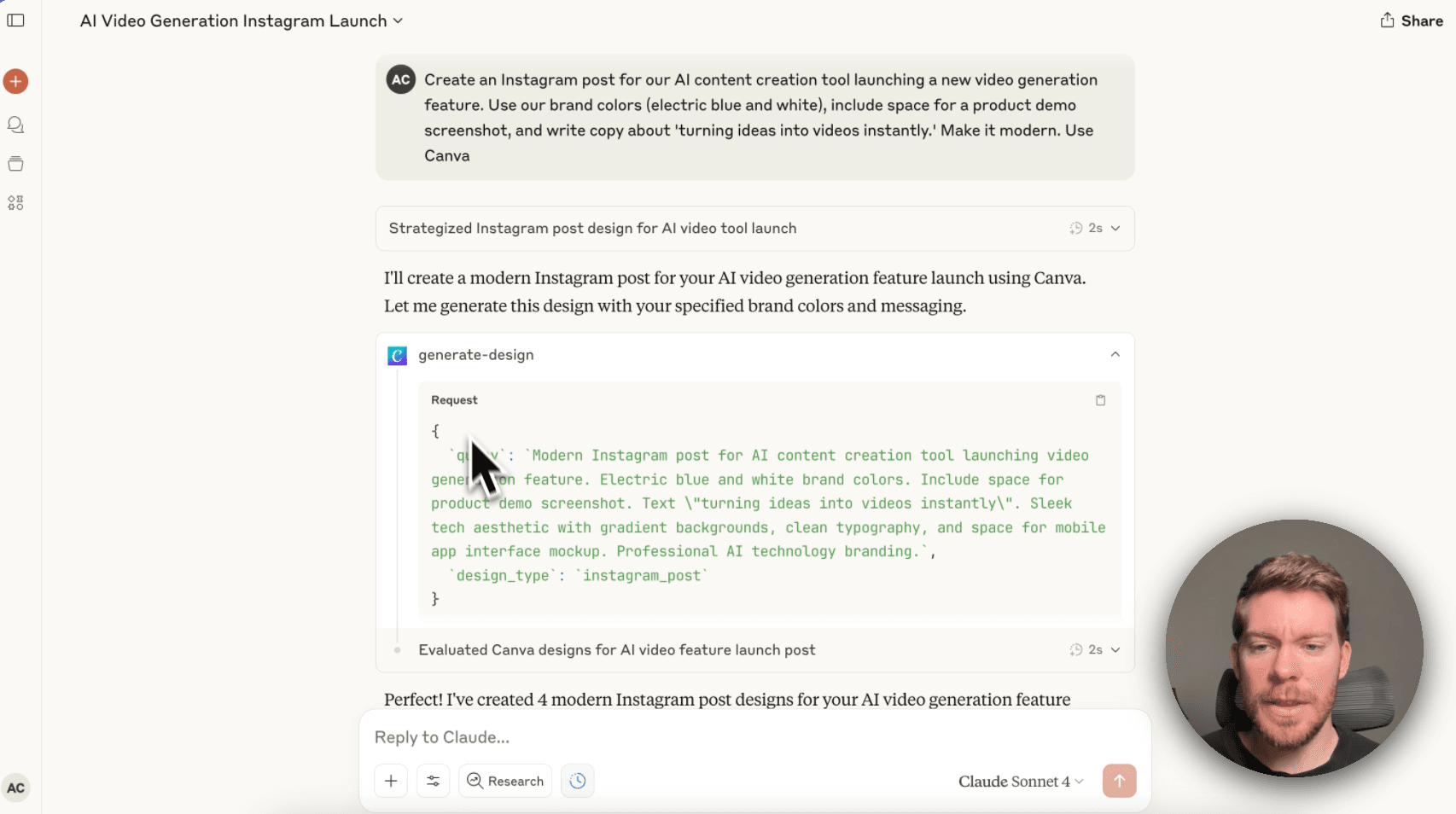 Build complete social media campaigns with Claude’s Canva Connector