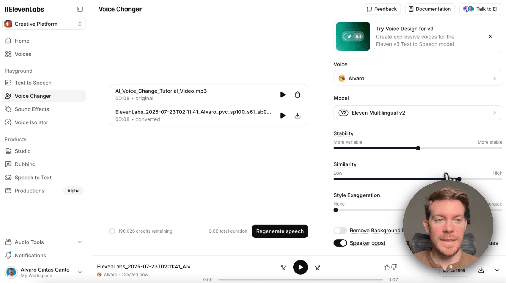 How to replace any character voice in your AI videos