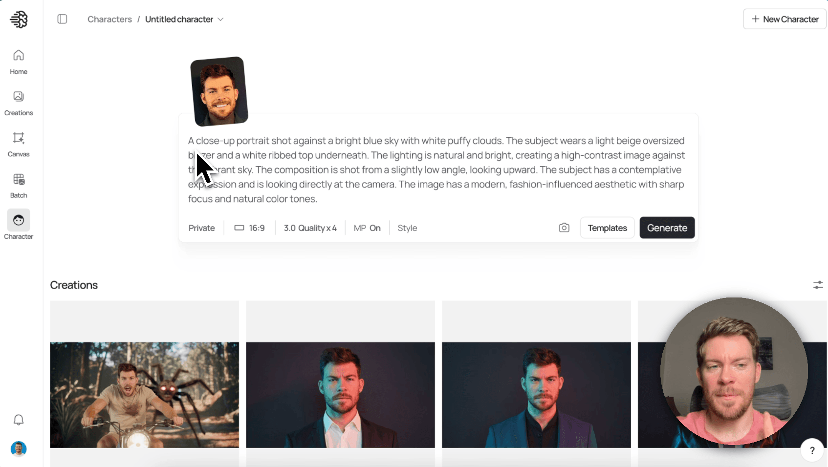 How to create consistent character images with one reference photo