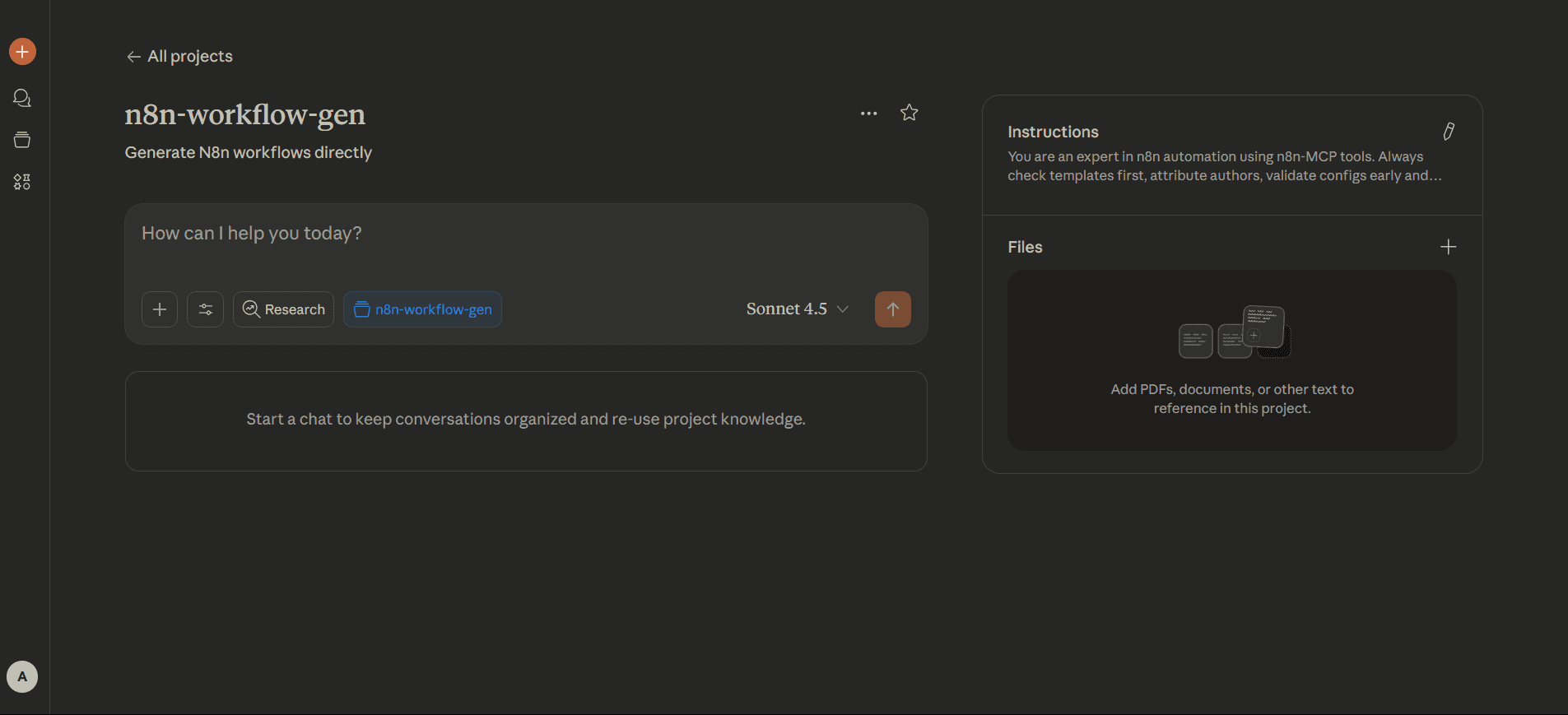 How to create n8n workflows directly from Claude