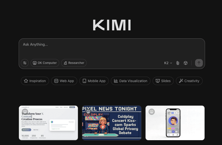 Create polished presentations fast with Kimi K2 Slides