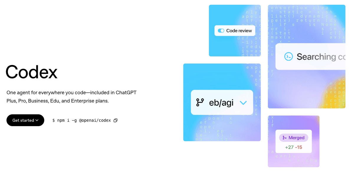 Use Codex to write code on the web with ai agents